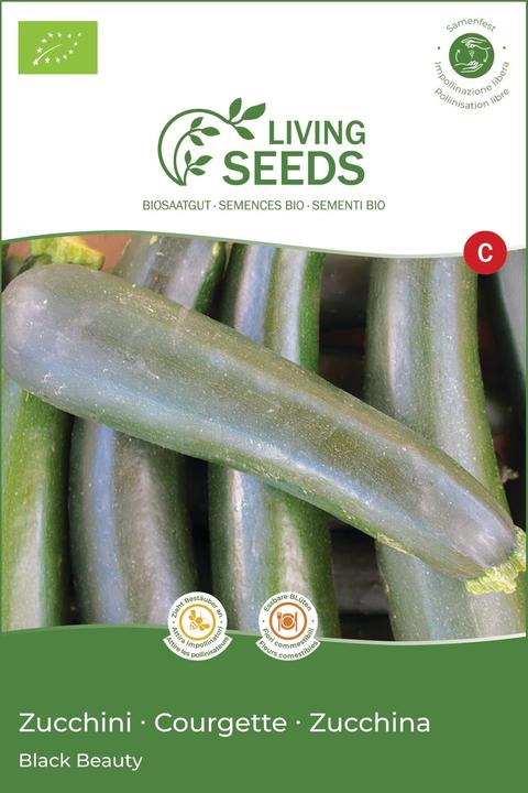 Image du produit Living Seeds Courgette Black Beauty (Graines de légumes)