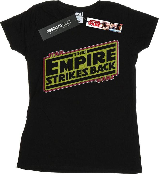 Actual product image Star Wars Womens/Ladies The Empire Strikes Back Logo Cotton T-Shirt (S)
