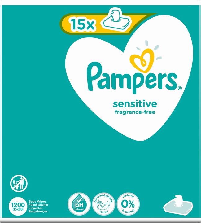 Actual product image Pampers Sensitive (1200 Piece)