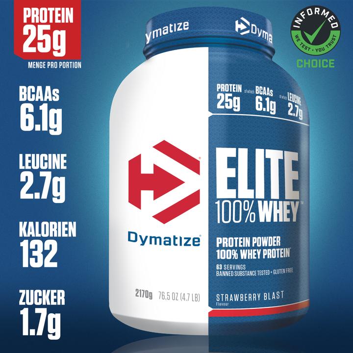 Immagine prodotto Dymatize Elite 100% Whey (Fragola, 1 pz., 2170 g)