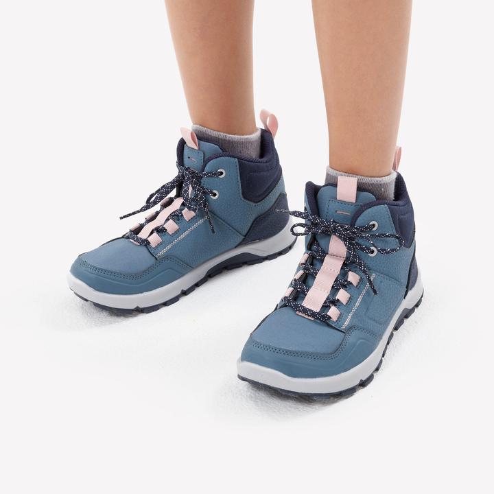 Image du produit Quechua Chaussures de randonnée enfants pointures 35-38 mi-hautes - NH500 bleu (36)