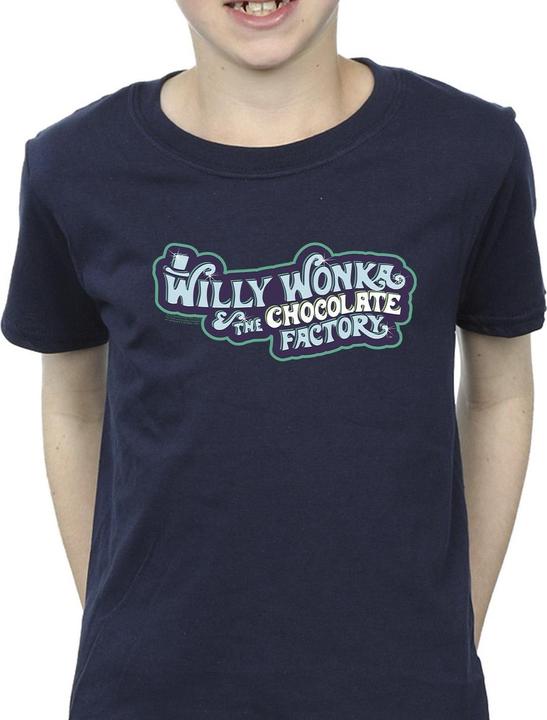 Immagine prodotto Willy Wonka & the Chocolate Factory Chocolate Factory Logo Maglietta Ragazzi (104)