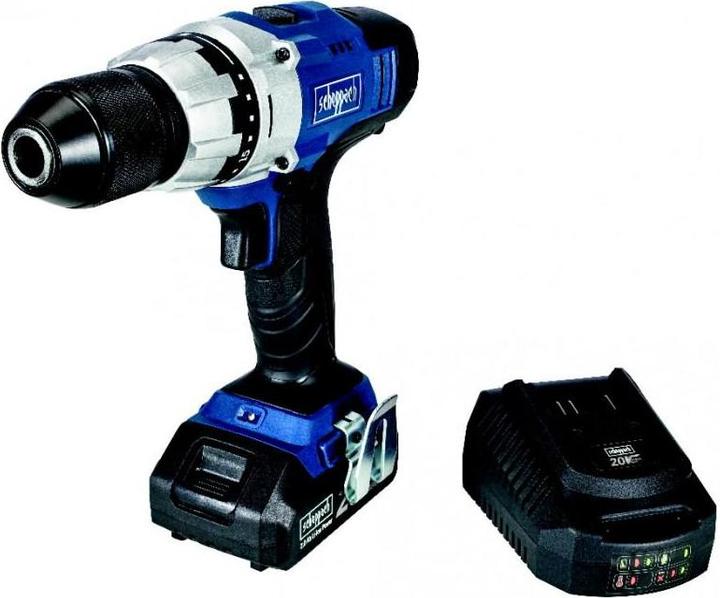 Actual product image Scheppach Cordless drill / driver CDD45-20ProS, 1x2.0 Ah (Rechargeable battery operated)