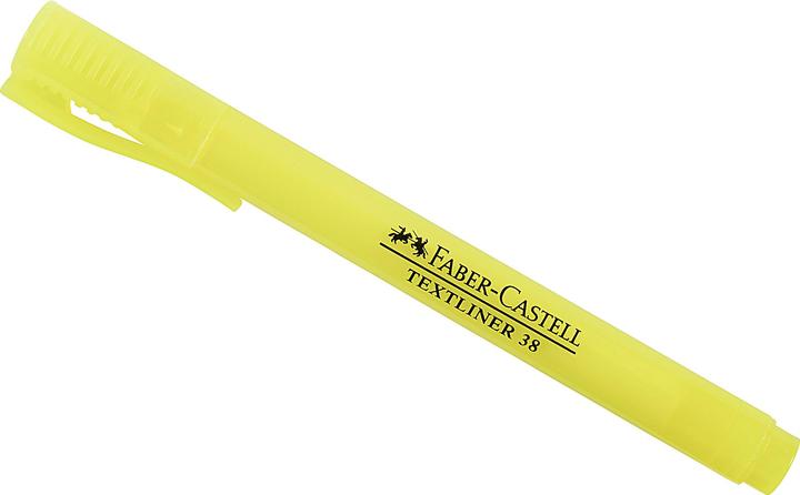 Produktbild Faber-Castell Textmarker 38 Stiftform (Gelb, 5 mm, 1 x)