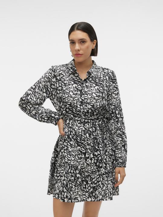 Actual product image Vero Moda Regular fit Shirt collar Non-adjustable cuffs Wide sleeves Short dress Dress dress (L)