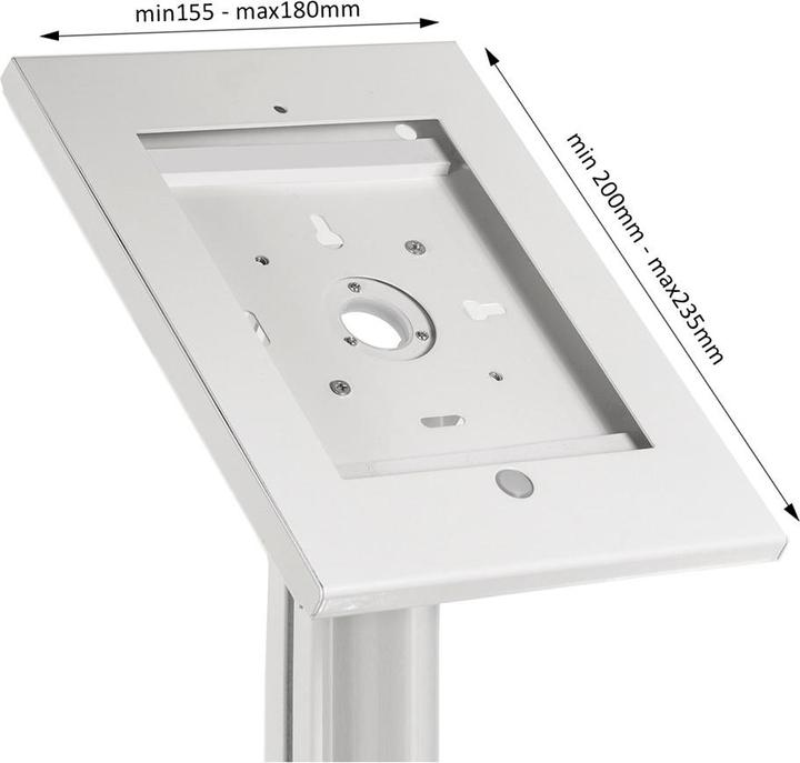 Produktbild Maclean Stojak podłogowy do tabletu MC-724 (kolor biały)