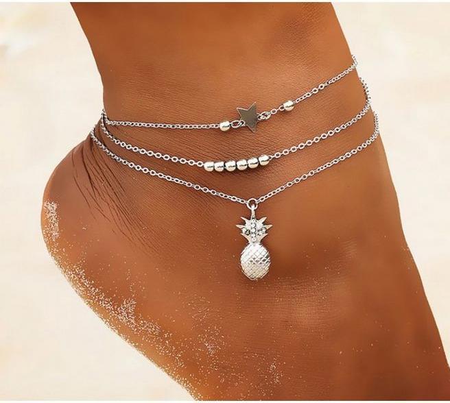 Actual product image MU Style Anklet (Metal, 18.50 cm)