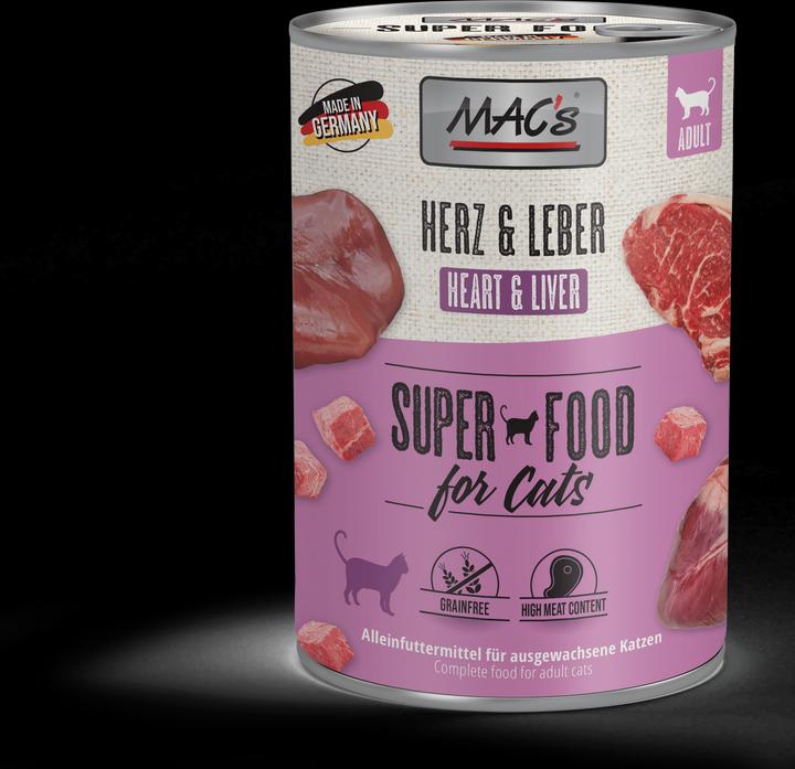 Immagine prodotto MAC's Cuore e fegato del gatto (Adulto, 6 pz., 400 g)