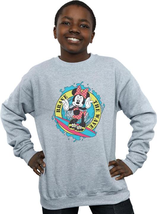 Actual product image Disney Boys Minnie Mouse Brave The Wave Sweatshirt (140, 146)