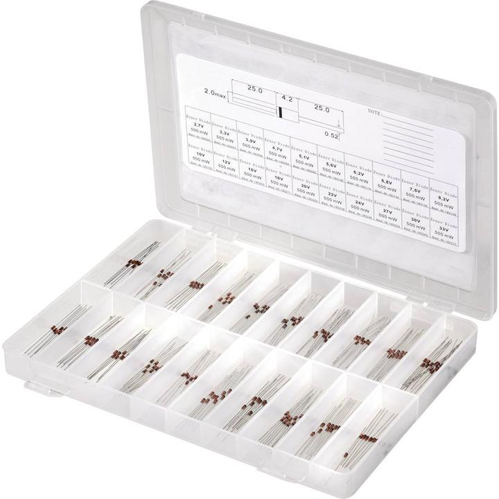 Actual product image Tru Components Zener diode assortment