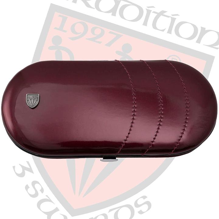 Actual product image Kellermann Nail Set Vittoria 7-pcs Wine Red Imitation Leather