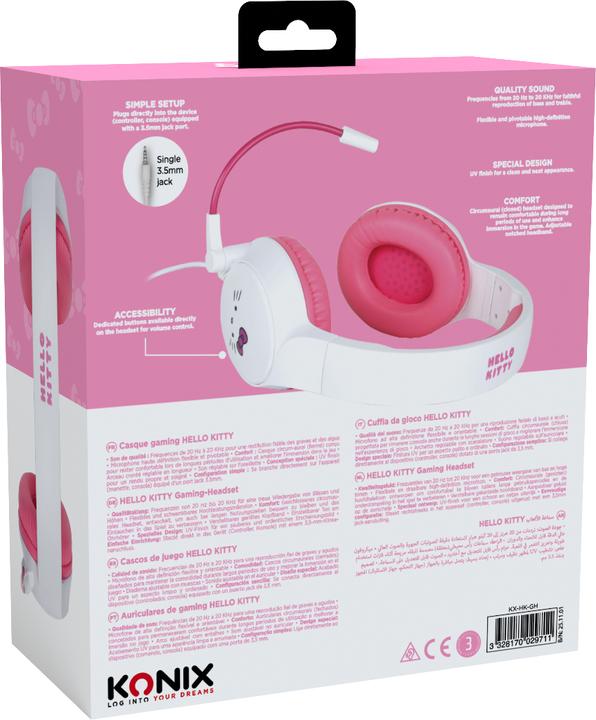Actual product image Konix Hello Kitty Gaming Headset (Cable)