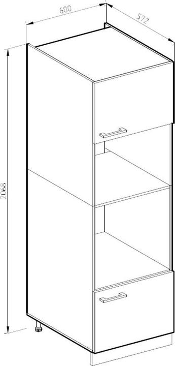 Actual product image Vicco Küchenmöbel R-Line (60 x 57.5 x 207 cm)