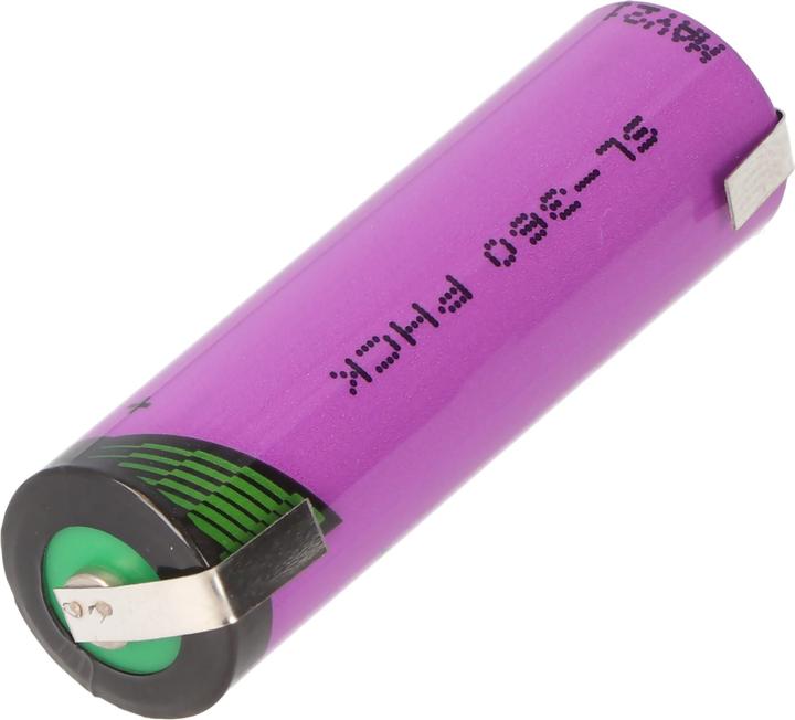 Produktbild Tadiran Batterie LTC SL-360/T mit Lötfahnen U-Form (1 Stk., AA, 2400 mAh)