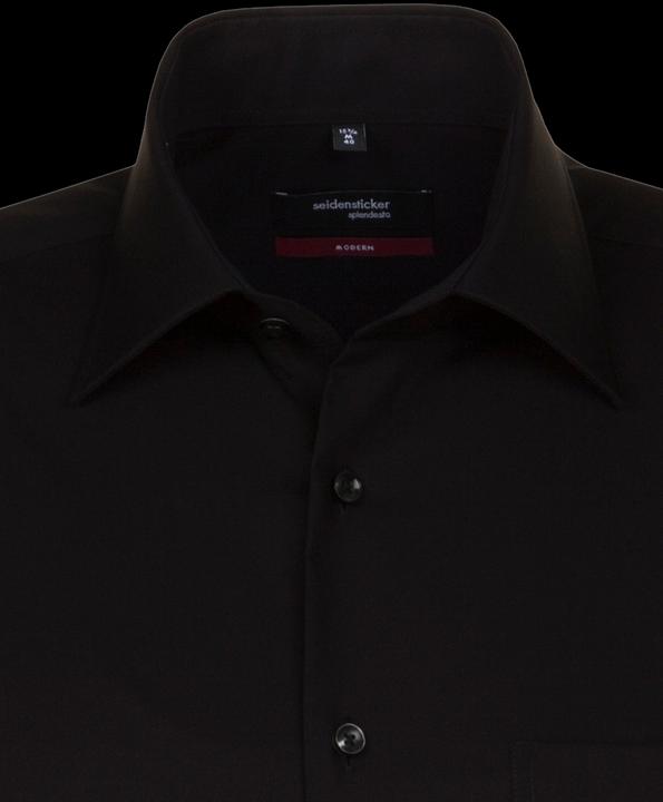 Actual product image Seidensticker Shirt 1/2 Regular Kent non iron black (XL)