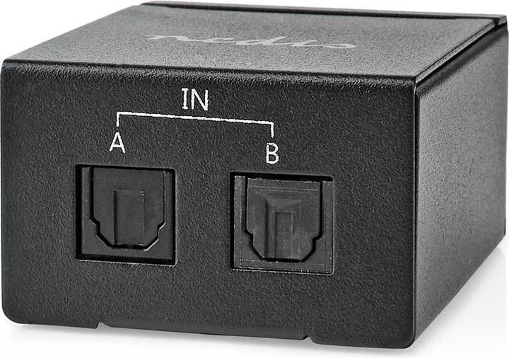 Actual product image Nedis Digital Audio Switch | 2-way | Connectors - Input: DC Power / 2x TosLink | Connectors - Output