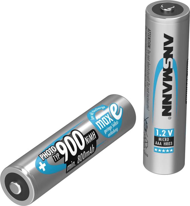 Actual product image Ansmann Battery MaxE AAA (1 pcs., AAA, 800 mAh)