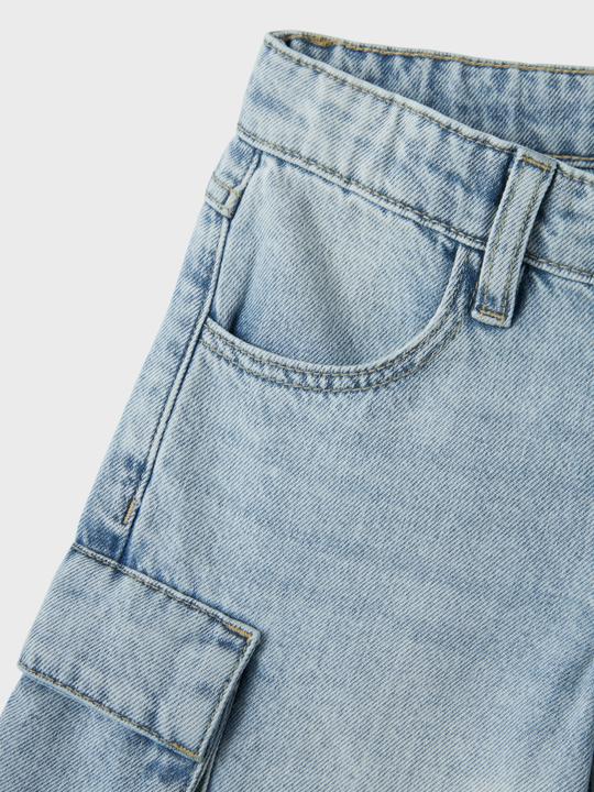 Actual product image Name it NKFBELLA WIDE CARGO JEANS 8772-BE NOOS (164)