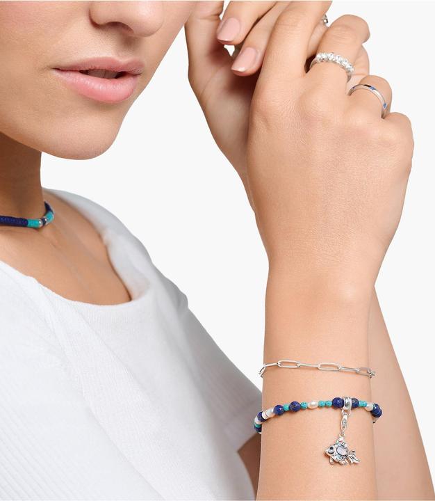 Actual product image Thomas Sabo Charm Club Fish (925 silver, Blackened)