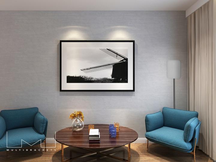 Produktbild Multibrackets Kabelkanal 18x1600, Aluminium, schwarz (Kabelkanal, 160 cm)
