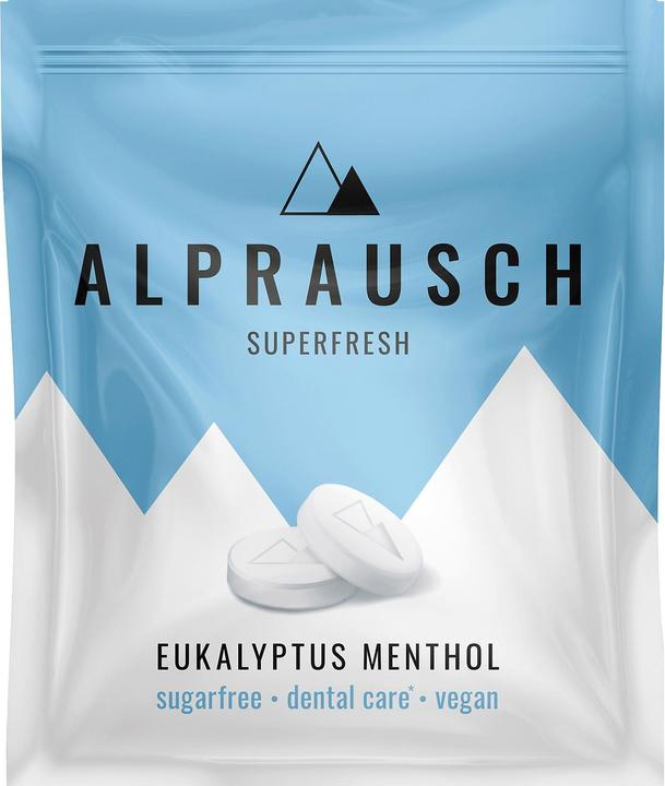 Produktbild Alprausch Pastillen Extra-Frisch Eucalyptus-Menthol ohne Zucker Btl 22 g (1 Stk., 22 g)
