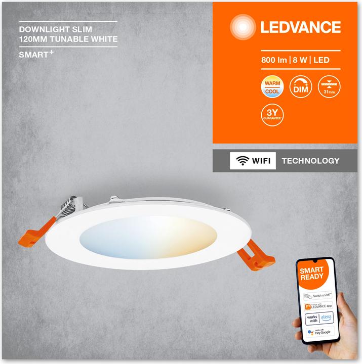 Image du produit Ledvance Smart Recess Slim Downlight (550 lm)
