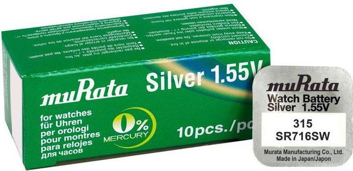 Actual product image Murata Button cells 315 (10 pcs., 23 mAh)