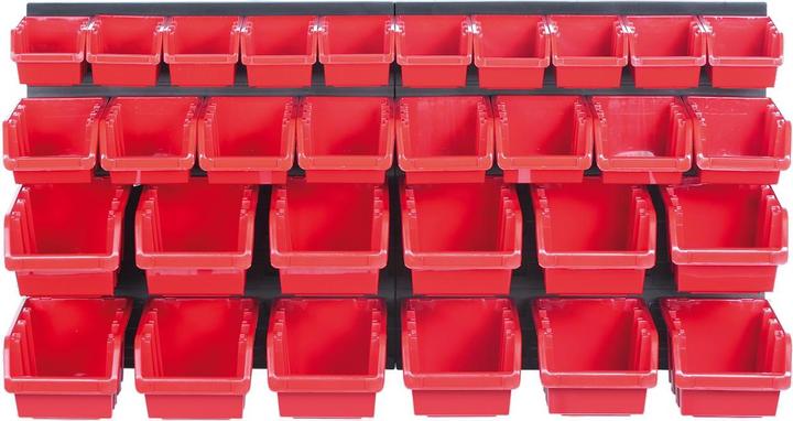 Kistenberg WORK BOARD WITH CUFF BLACK 80x40cm 2pcs + 30 CONTAINERS NTBNP3 RED (30 pieces)