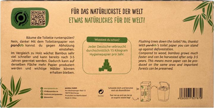 Produktbild Pandoo Toilettenpapier 3-lagig 8 Rollen (8 x)
