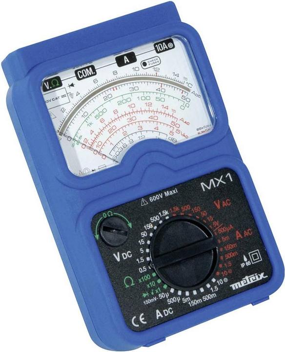 Actual product image Metrix Hand multimeter analog MX1 Cal (CAT II 1000V, CAT III 600V)