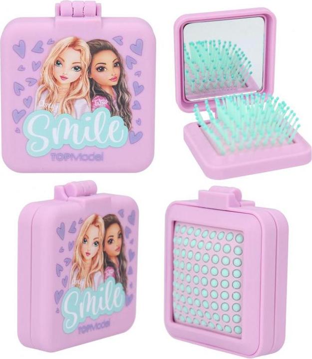 Actual product image Top Model TOPModel - Folding Hairbrush With Mirror BEAUTY GIRL ( 0412118 )