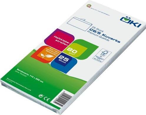 Immagine prodotto Office Depot Busta 80 g Hf, C5/6, bianco, 25 pezzi (229 x 114 mm, 25 x)