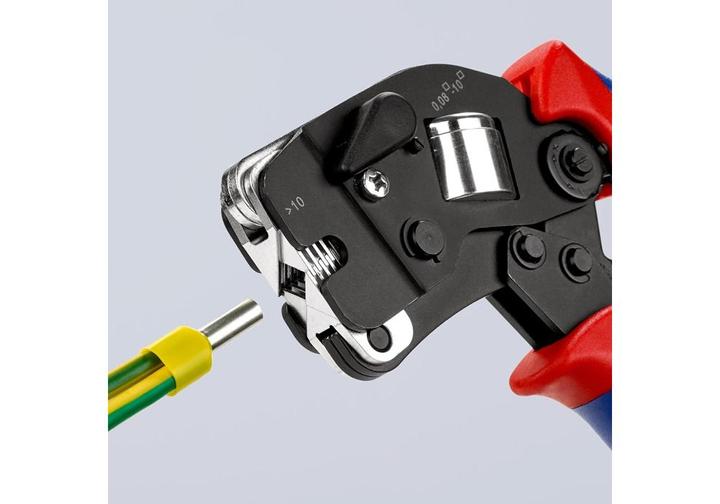 Image du produit Knipex Pince à sertir auto-ajustable pour embouts de câble (190 mm)