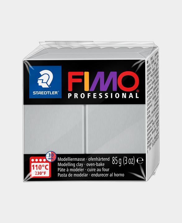 Actual product image Fimo Modelling clay Professional Grey