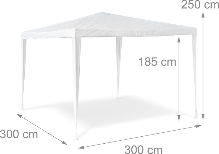 Actual product image Relaxdays Pavilion tent (300 cm, 300 cm)