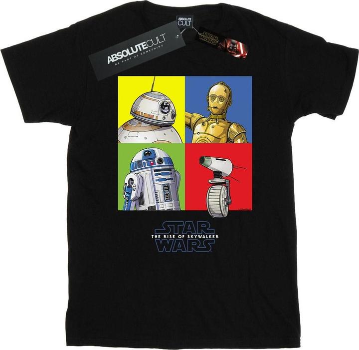 Immagine prodotto Star Wars The Rise Of Skywalker Droid Squares Maglietta Ragazze (140, 146)