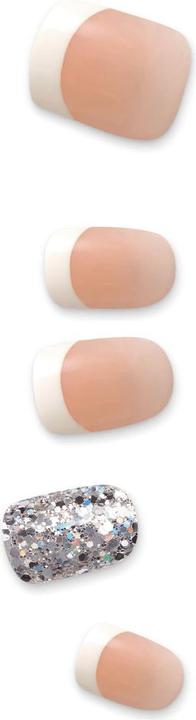 Image du produit KISS Set d'ongles artificiels Time Slip 30 pièces (Ongles artificiels, Blanc, Transparent)