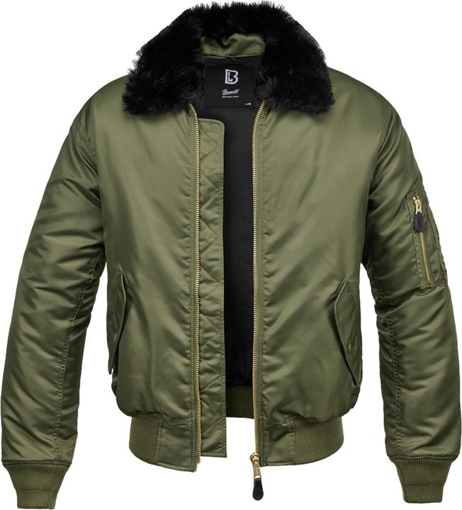 Produktbild Brandit MA2 Fur Collar Outdoorjacke Grösse L Farbe Oliv (L)