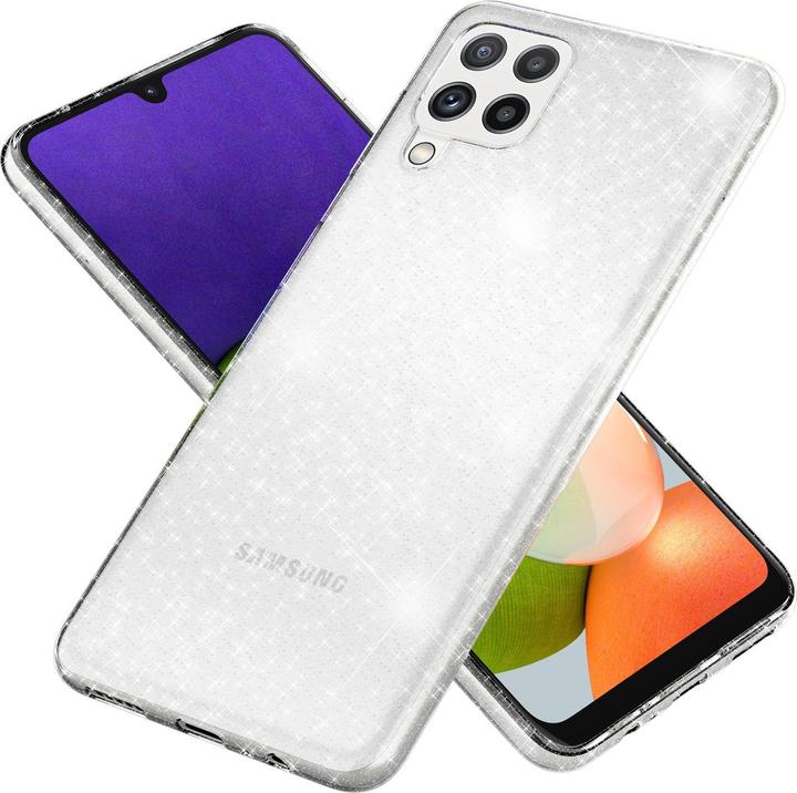 Produktbild Nalia Klare Glitzer Silikon Handyhülle (Samsung Galaxy A22)