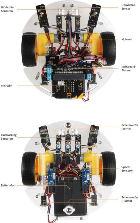 Produktbild Joy-it Micro:Bit "JoyCar" Education Roboter-Fertiggerät inkl. micro:bit V2