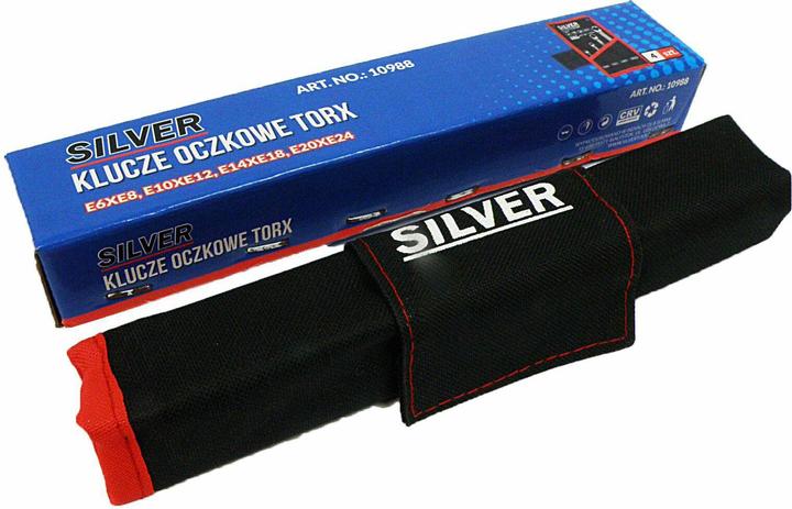 Actual product image Silver Torx ring spanner set 4 pieces (10988)