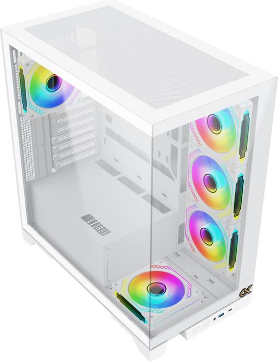 Image du produit Xigmatek Boitier Moyen Tour ATX Endorphin Ultra RGB avec panneaux vitrés (Blanc)