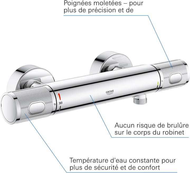 Produktbild Grohe Grohtherm 1000 Performance Thermostat-Brausebatterie