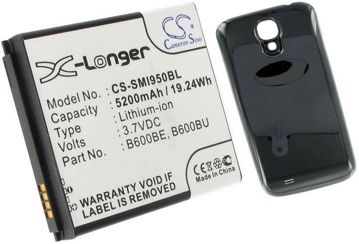 Actual product image NoName Battery for Samsung Galaxy S4 etc. replacement battery 5200 mAh