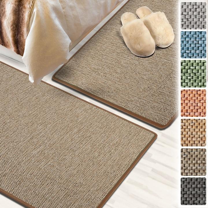 Immagine prodotto Karat Sabang Beige Rivestimento del letto in Sisal 3 pezzi 2x80x150 cm e 80x300 cm (80 x 150 cm, 80 x 300 cm)
