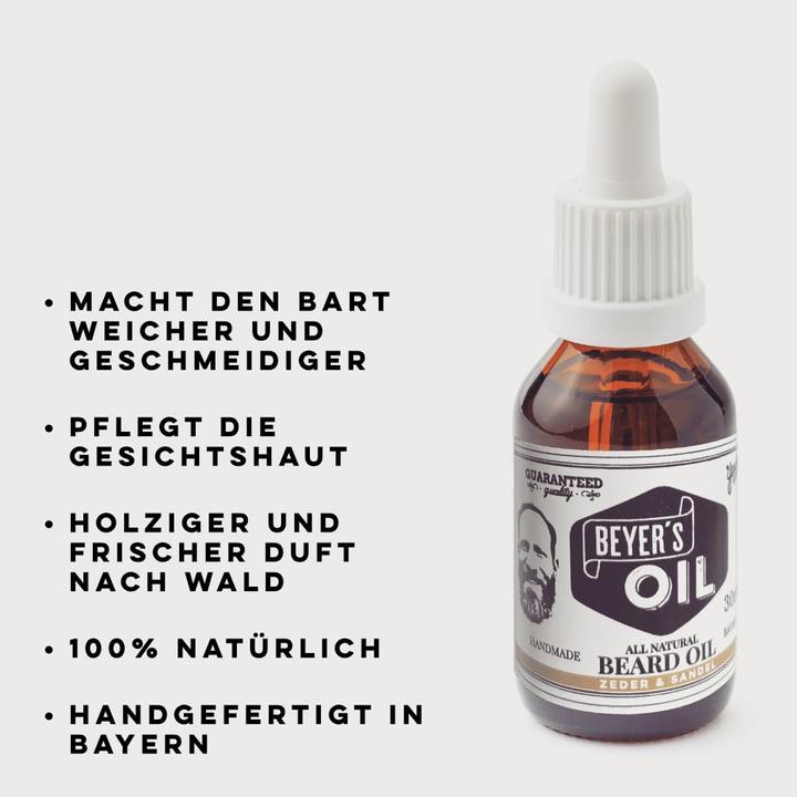 Produktbild Beyers Oil Bartöl Zeder & Sandelholz (30 ml)