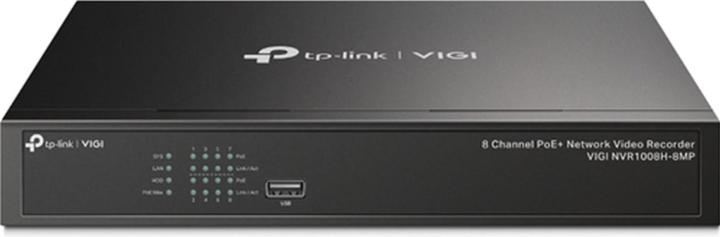 Immagine prodotto TP-Link VIGI NVR1008H-8MP - NVR, 8 canali, 8x PoE (Videoregistratore di rete (NVR))