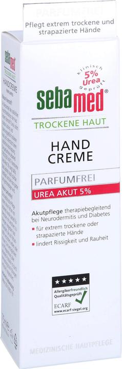 Actual product image Sebamed Dry Skin Fragrance Free Hand Cream Urea 5%, 75 ml Cream (75 ml)