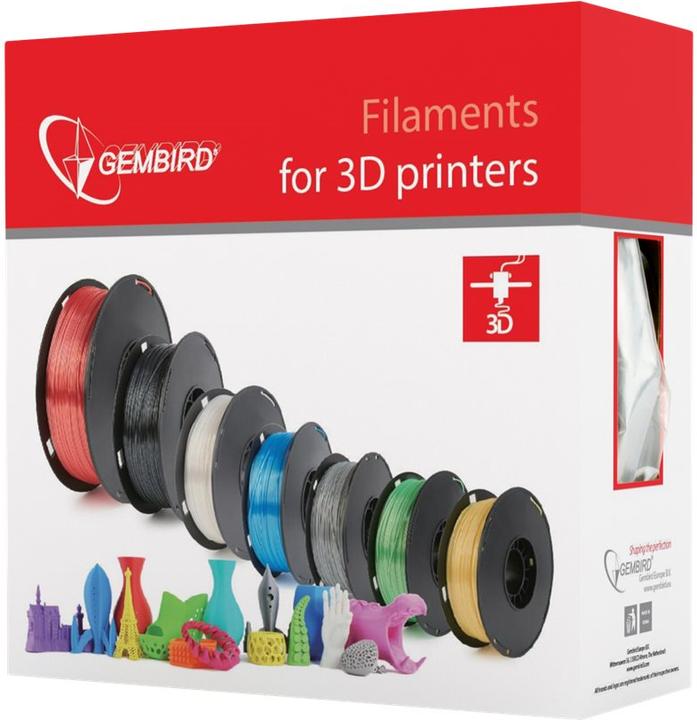 Immagine prodotto Gembird Cassetta di filamento PLA a bobina stretta (PLA, 1.75 mm, 1000 g, Viola)