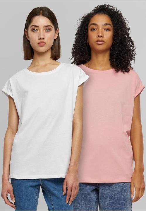 Actual product image Urban Classics Ladies Extended Shoulder Tee 2-Pack - 6524 (S)